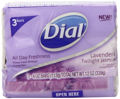 Dial Antibacterial Deodorant Soap Lavender &amp; Twilight Jasmine - 3 CT