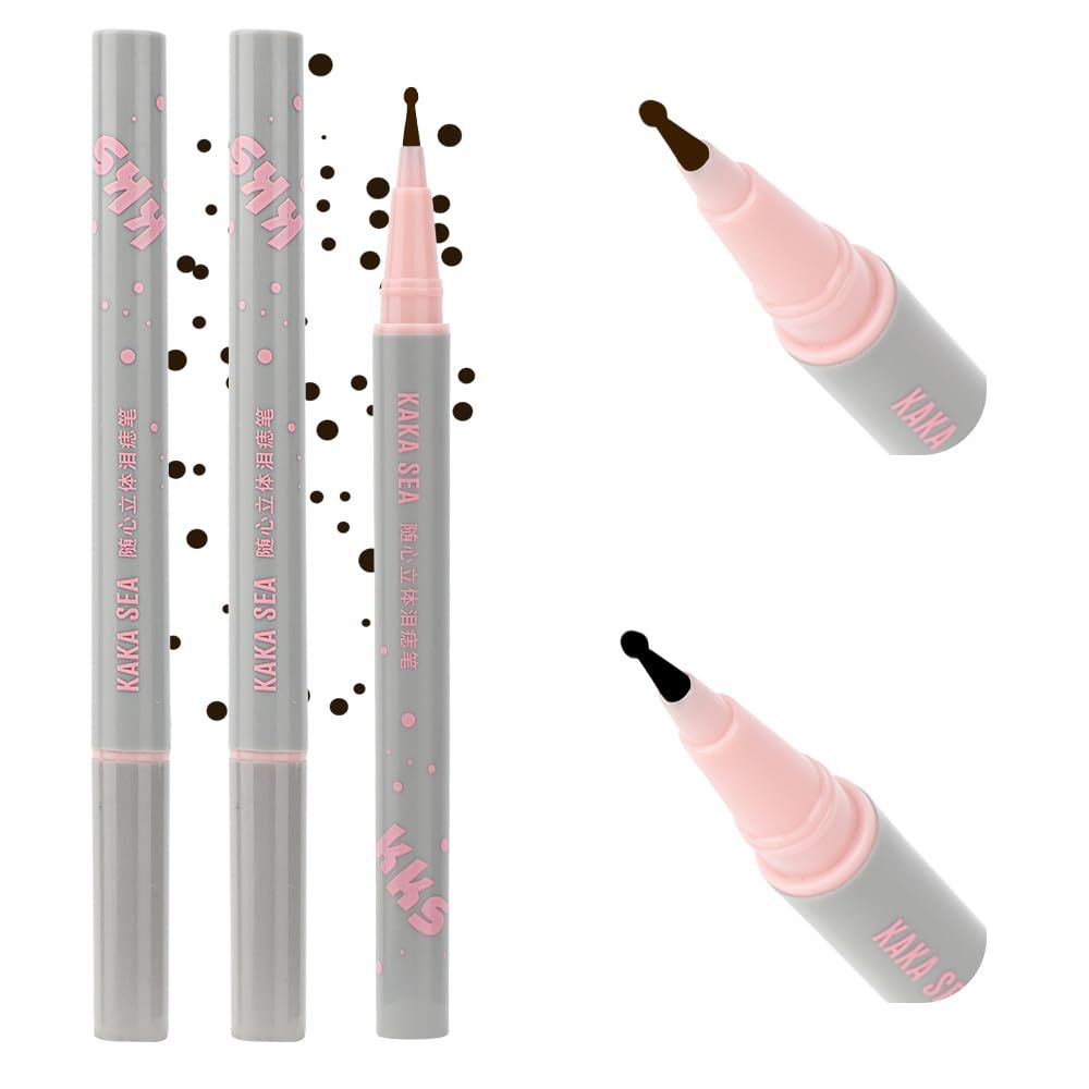 WALLFID Writing Instrument, Natural BrownBlack Freckle Pen, Waterproof, Small Round Head, Magical Spot Pen (1 Count)