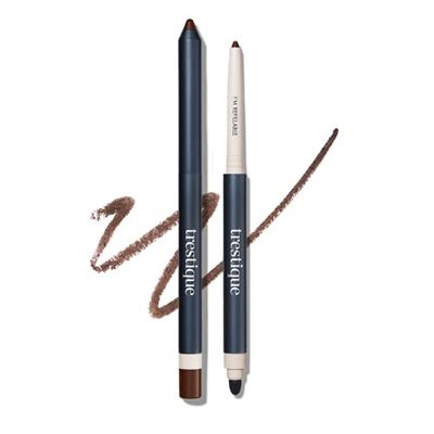 TRE&#39;STIQUE Eyeliner, Refillable Long Lasting Eyeliner Pencil With Built-In Smudger And Sharpener, Clean Beauty Eye Pencil, Sustainable