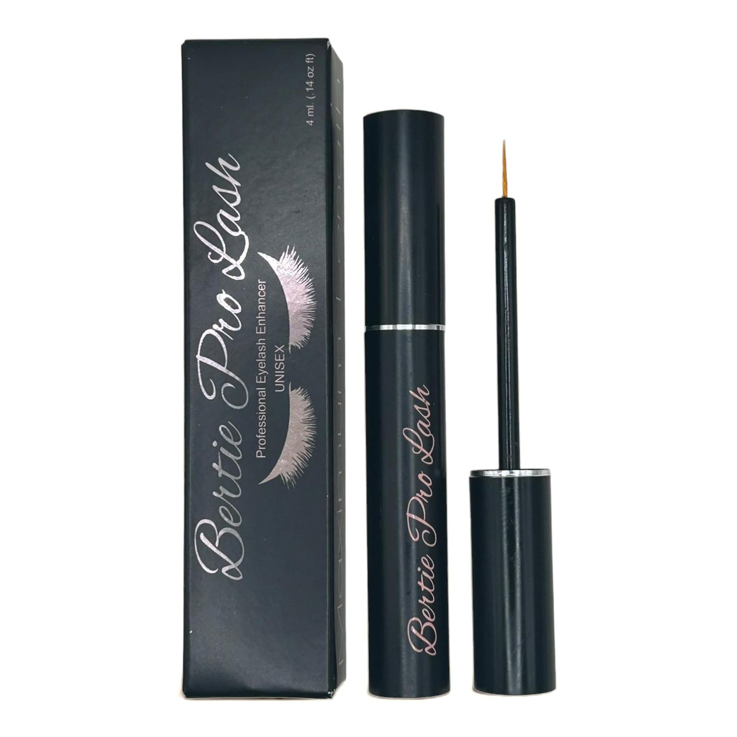 Bertie Pro Lash Enhancing Eyelash and Eyebrow Growth Hair Serum (4ml) Premium Make Up Vegan &amp; Cruelty-Free Treatment for Natural Lashes, Extensions &amp; Eyebrows.