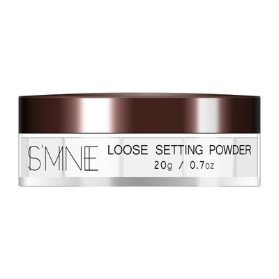 IS'MINE Loose Setting Powder, Lightweight Long Lasting Poreless Finish Transculent Loose Powder (White, 20g0.7oz)
