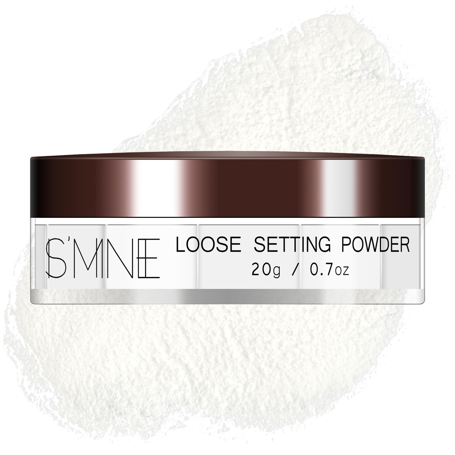 IS&#39;MINE Loose Setting Powder, Lightweight Long Lasting Poreless Finish Transculent Loose Powder (White, 20g0.7oz)