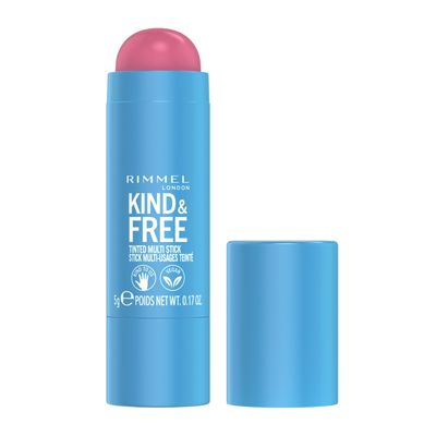 Rimmel London Kind &amp; Free, 003 Pink Heat, Multi-Stick, For Cheeks and Lips, Hydrating, Buildable Color, Vegan Formula, Clean Formula, 0.18oz