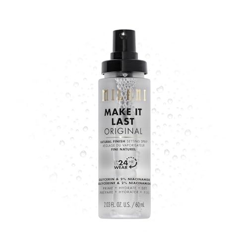 Milani Make It Last Original - Natural Finish Setting Spray 3-in-1 Setting Spray and Primer- Prime  Correct  Set Makeup Finishing Spray and Primer - Long Lasting Makeup Primer and Spray 2.03 Fl. Oz