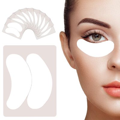 Curacoro Biogel Eye Pads For Eyelash Extension | Under Eye Pads Eyelash Extension Supplies | Soft Sticky Pads for Sensitive Skin during Eyelash Perm Lamination, Lash Extensions Remover (10 Pairs)
