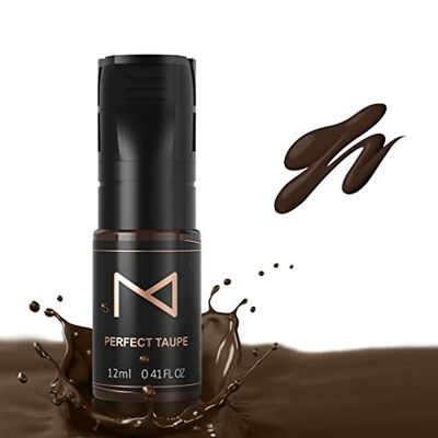 M Cosmetic LIQUID Pigment For Eyebrows Powder Brows Nano Brows Machine Use - Medical Grade - No Mixing - For Professionals Only -12ml (Perfect Taupe)