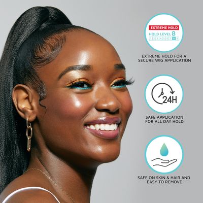 KISS Colors &amp; Care Lace Bond Adhesive Spray Extreme Hold 11.1 oz. - Adhesive for Lace Frontals, Sweat Proof, Water-Resistant, Fast Drying, Efficient Nozzle, Convenient, Super Secure for All Day