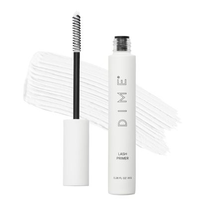 DIME Beauty Lash Primer, Eyelash Primer for Added Mascara Volume and Length, White Prime and Growth Serum, 8 g  0.28 oz