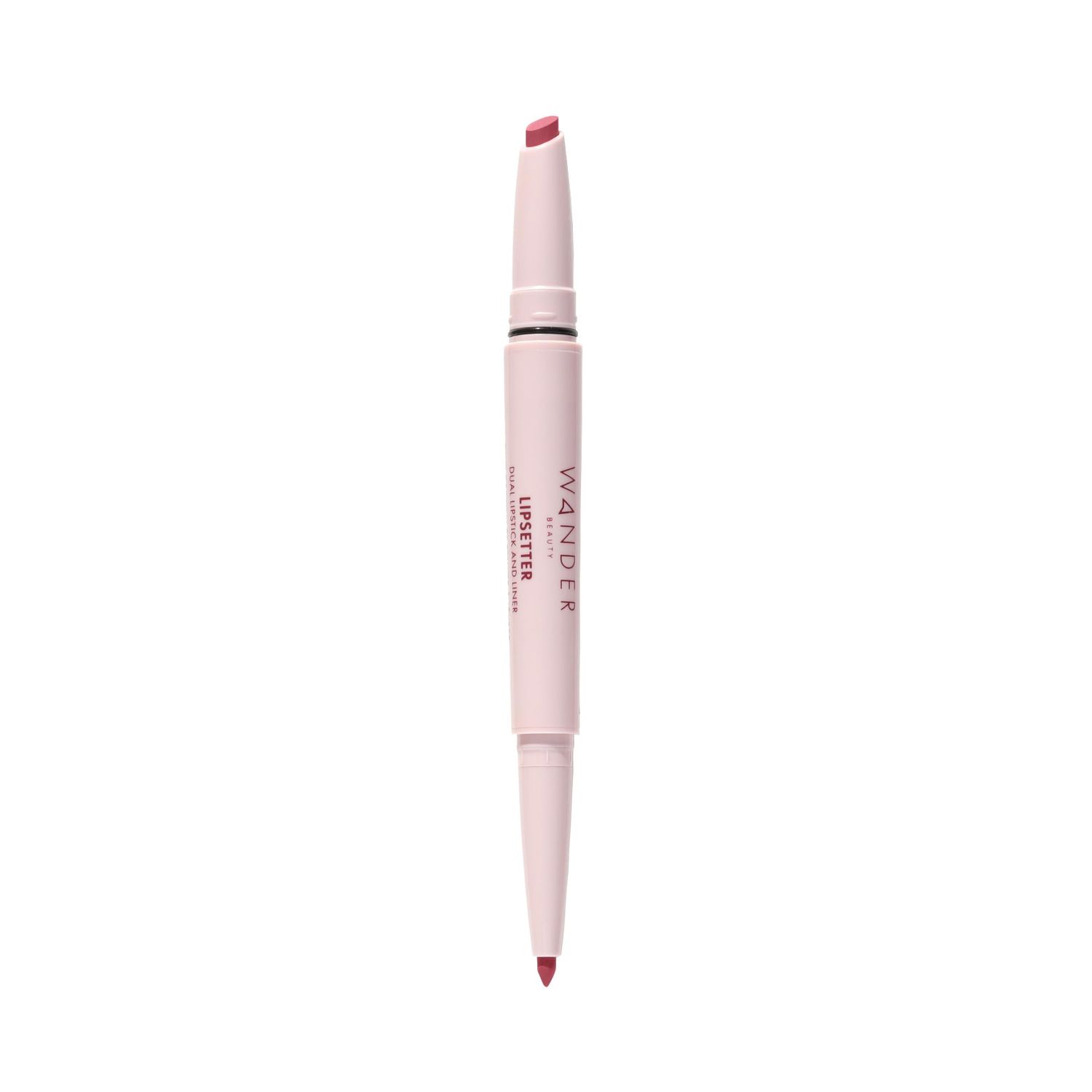 Wander Beauty Lipsetter Dual Cream Lipstick  Lip Liner - On the Mauve - Ultra-Smooth, Hydrating Lipstick and Mauve Lip Liner with a Soft Matte Finish - Made with Squalane &amp; Peptides (1 Count)