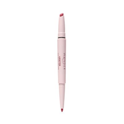 Wander Beauty Lipsetter Dual Cream Lipstick  Lip Liner - On the Mauve - Ultra-Smooth, Hydrating Lipstick and Mauve Lip Liner with a Soft Matte Finish - Made with Squalane &amp; Peptides (1 Count)
