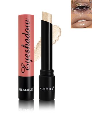 Pearl Glitter Sparkling Lipstick Lip Gloss Long Lasting,Waterproof Shimmer Glitter Metallic Lip Stick Eyeshadow Multi-Use,Diamond Shiny Moisturizer Lip Balm for Women Bold Glow Goth Lip Makeup-01