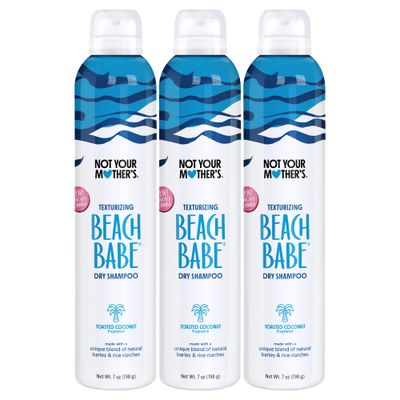Not Your Mother's Beach Babe Dry Shampoo (3-Pack) - 7 oz Dry Shampoo - Instantly Absorbs Oil - Hair Essentials for Back to School