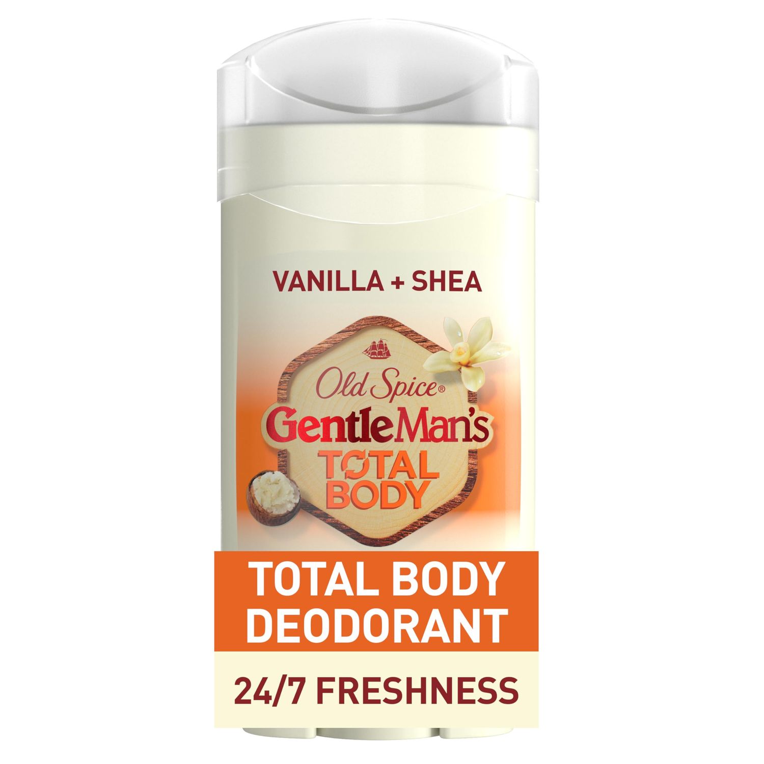 Old Spice Whole Body Deodorant for Men, Total Body Deodorant, Vanilla  Shea, Aluminum Free Deodorant Stick for 247 Freshness  Dermatologist Tested Whole Body Deodorant, 3.0 oz