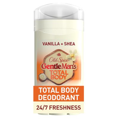 Old Spice Whole Body Deodorant for Men, Total Body Deodorant, Vanilla  Shea, Aluminum Free Deodorant Stick for 247 Freshness  Dermatologist Tested Whole Body Deodorant, 3.0 oz