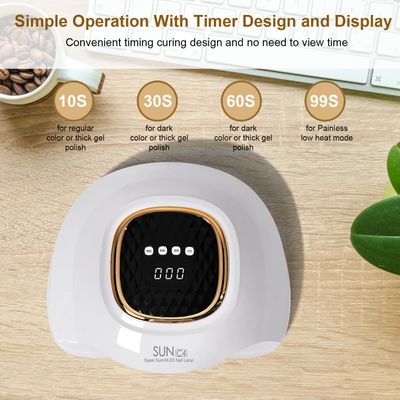 MIRAGE LAYON UV Nail Lamp - Fast Drying, Powerful &amp; Efficient LED Nail Lamp with 4 Timing Settings &amp; Infrared Automatic Sensor Professional UV Light for Home Salon Nail Art Tools