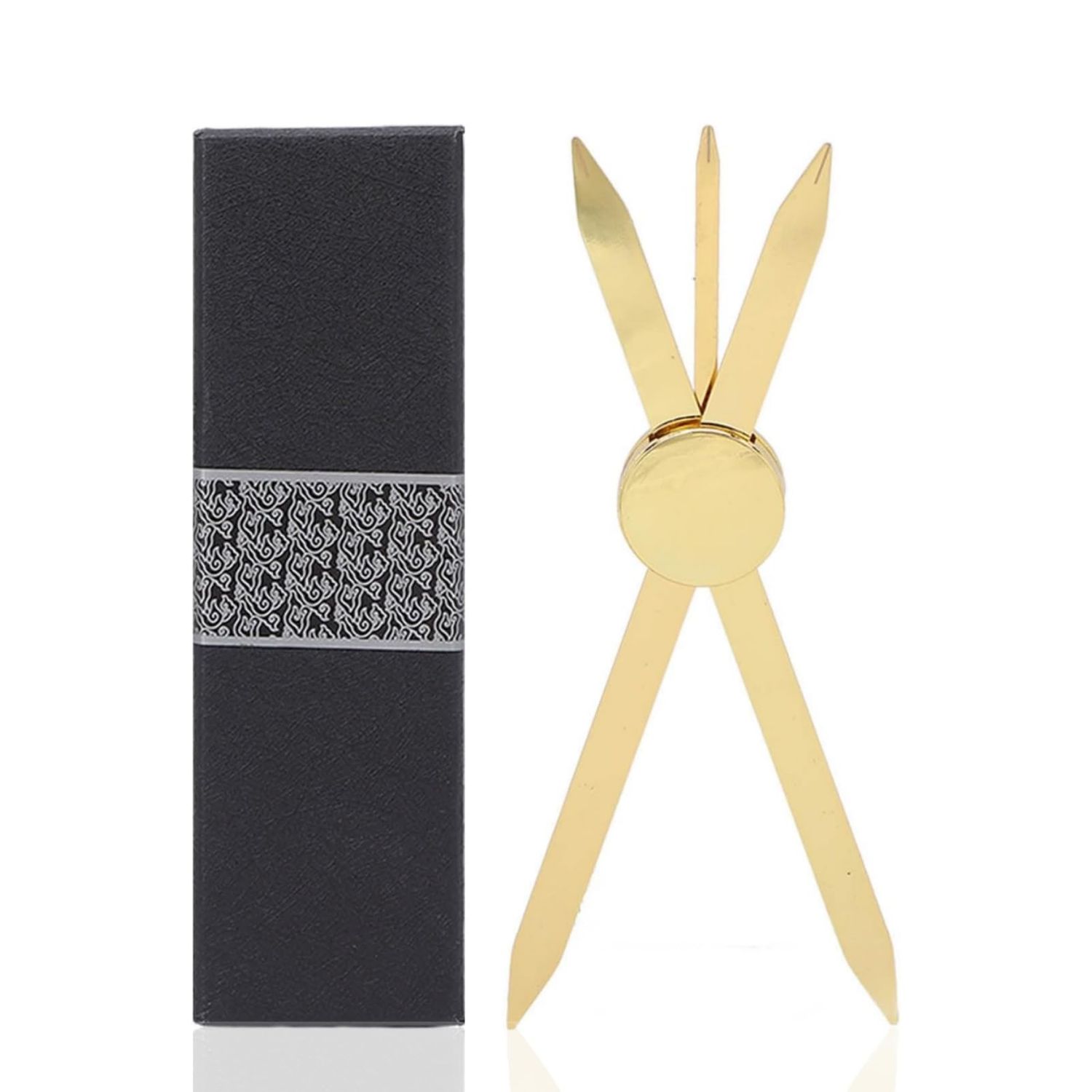 Eyebrow Ruler, Adjustable Accurate Positioning Stainless Steel Material Gold Design Brow Measuring Tool