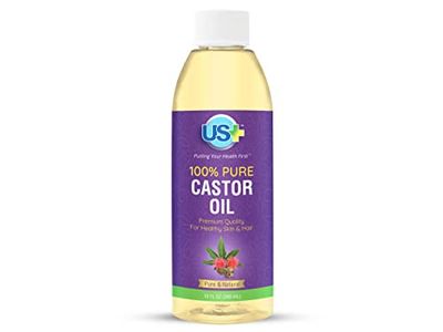 US 10oz 100% Pure Castor Oil - Cold-pressed, Unrefined, Hexane-free - USP Grade - Premium Quality for Healthy Skin &amp; Hair