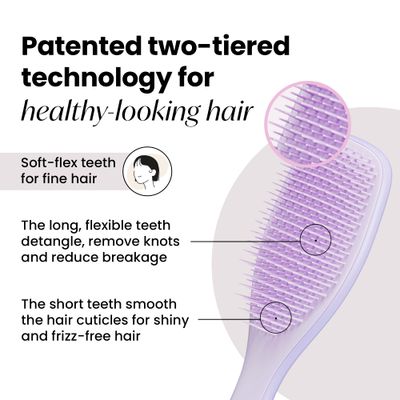 Tangle Teezer Ultimate Detangler Brush, Dry &amp; Wet Hair Brush, Reduces Breakage for Color-Treated, Fine, &amp; Fragile Hair Types, Hypnotic Heather