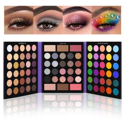 UCANBE Pretty All Set Eyeshadow Palette Pro 86 Colors Makeup Kit Matte Shimmer Eye Shadow Highlighters Contour Blush Powder All In One Makeup Pallet Holiday Christmas Valentine&#39;s Day Gift Set