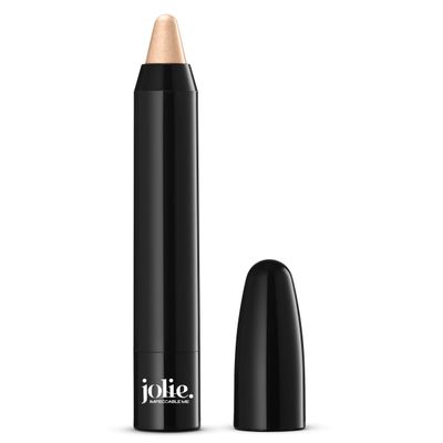 Jolie Eyebrow Perfecting Brightener &amp; Highlighter, Creamy Self Sharpening Crayon Stick, Satin Finish (Champagne Beige)