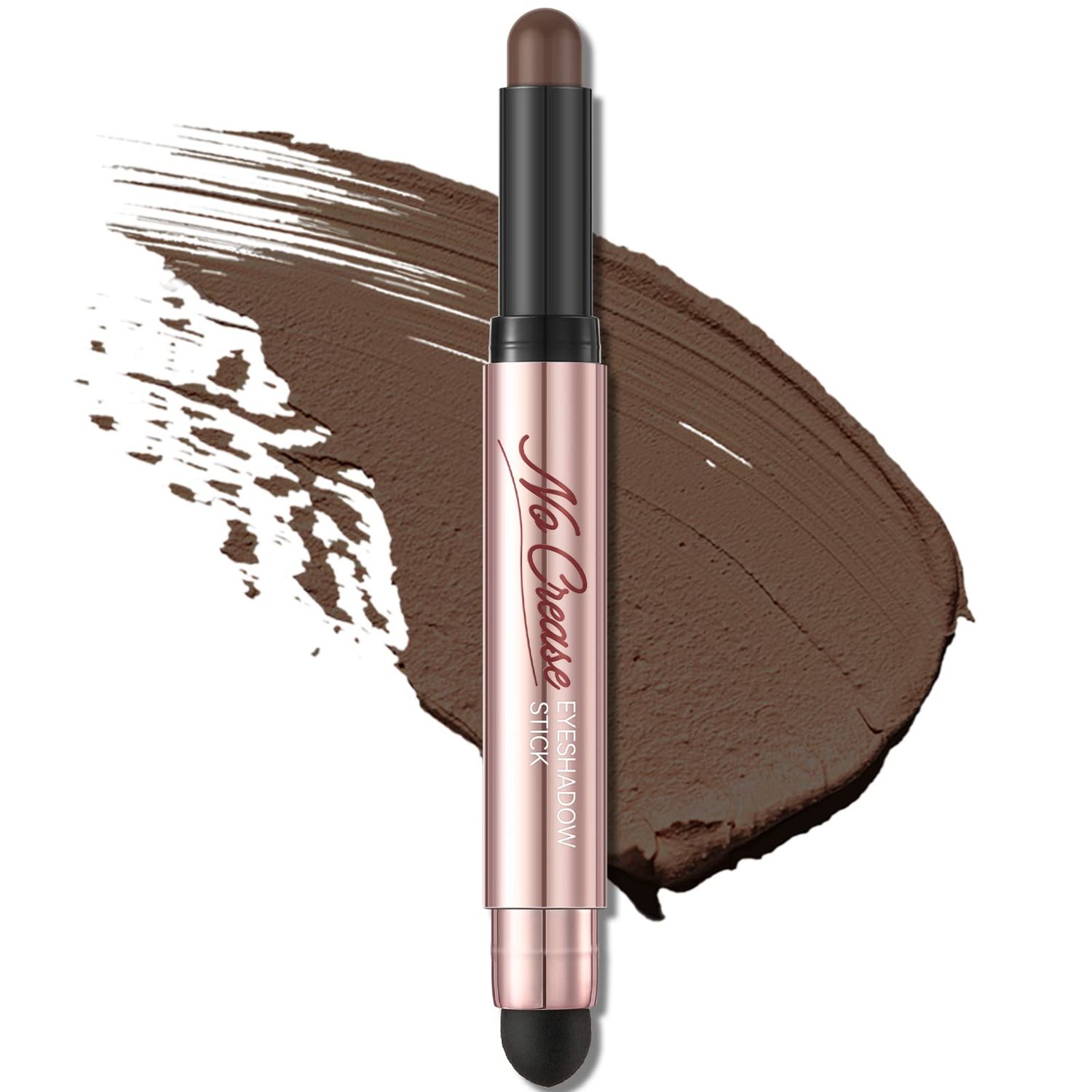 FOCALLURE No Crease Eyeshadow Stick, Creamy Eye Shadow Stick, Matte &amp; Shimmer Eyeshadow Pencil, Smudge-proof, Built-in Smudger, TOR