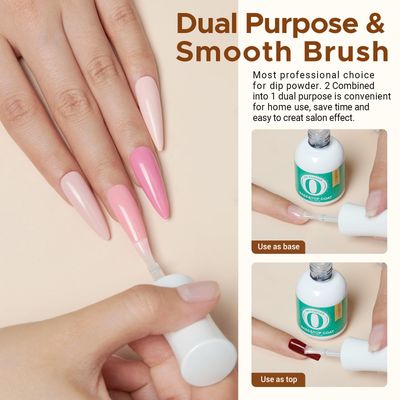 AZUREBEAUTY 2 Combined into1 Dip Powder Base &amp; Top Coat with Activator, 0.5ozBottle, Fast Drying, No Lamp Needed, for Nail Kit