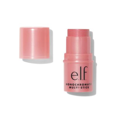 e.l.f. Monochromatic Multi Stick, Luxuriously Creamy &amp; Blendable Color, For Eyes, Lips &amp; Cheeks, Dazzling Peony, 0.17 Oz
