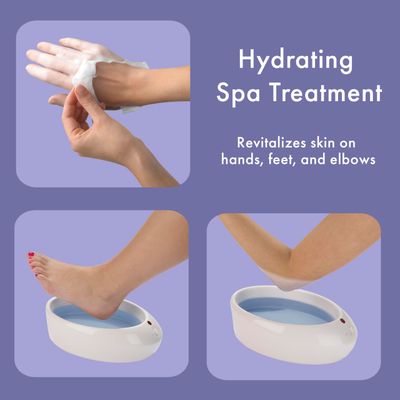 True Glow by Conair Paraffin Bath for Hands and Feet - Moisturizing Treatment With 1lb. Wax - Purple