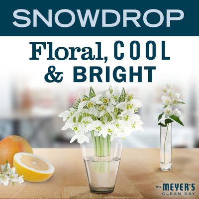 Mrs. Meyer's Hand Soap, Made with Essential Oils, Biodegradable Formula, Limited Edition Snowdrop, 12.5 fl. oz - Pack of 3
