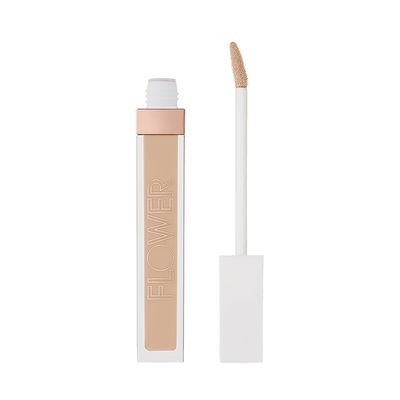 FLOWER BEAUTY By Drew Barrymore Light Illusion Full Coverage Concealer - Diffuse Dark Under Eye Circles  Blurs Blemishes - Weightless Formula  Crease Proof Makeup (Vanilla)