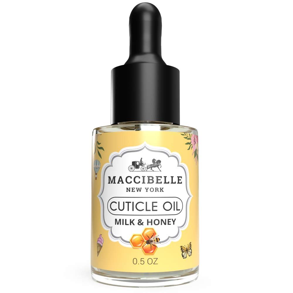 Maccibelle Cuticle Oil 0.5 oz - Heals Dry Cracked Cuticles (Milk &amp; Honey)