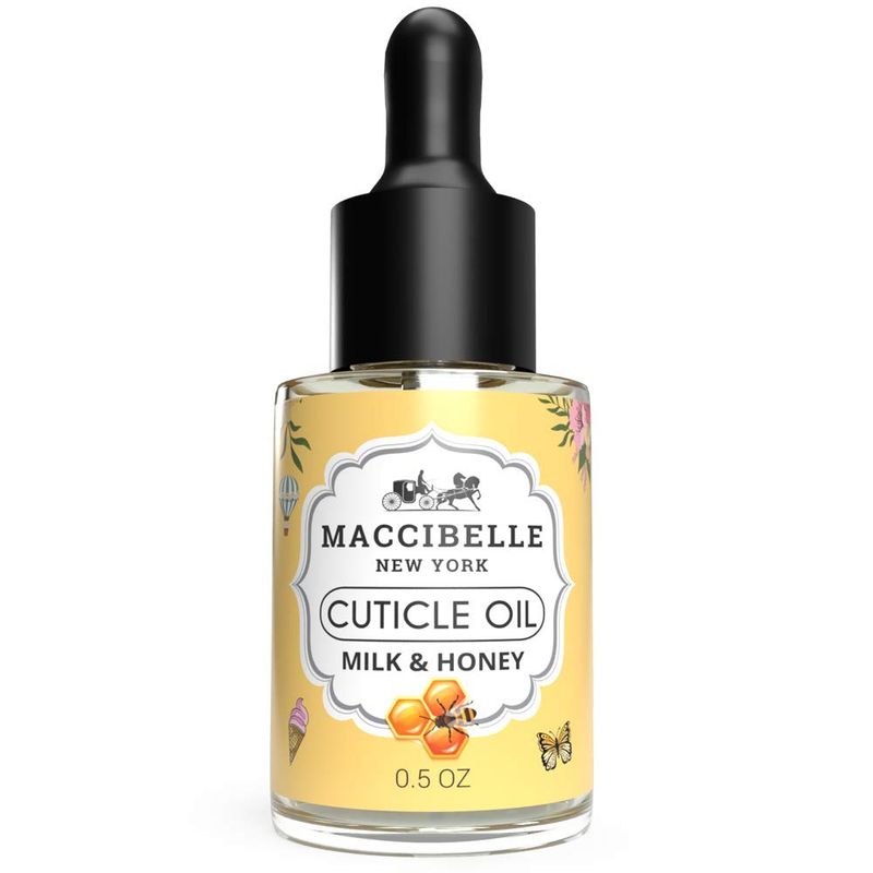 Maccibelle Cuticle Oil 0.5 oz - Heals Dry Cracked Cuticles (Milk &amp; Honey)