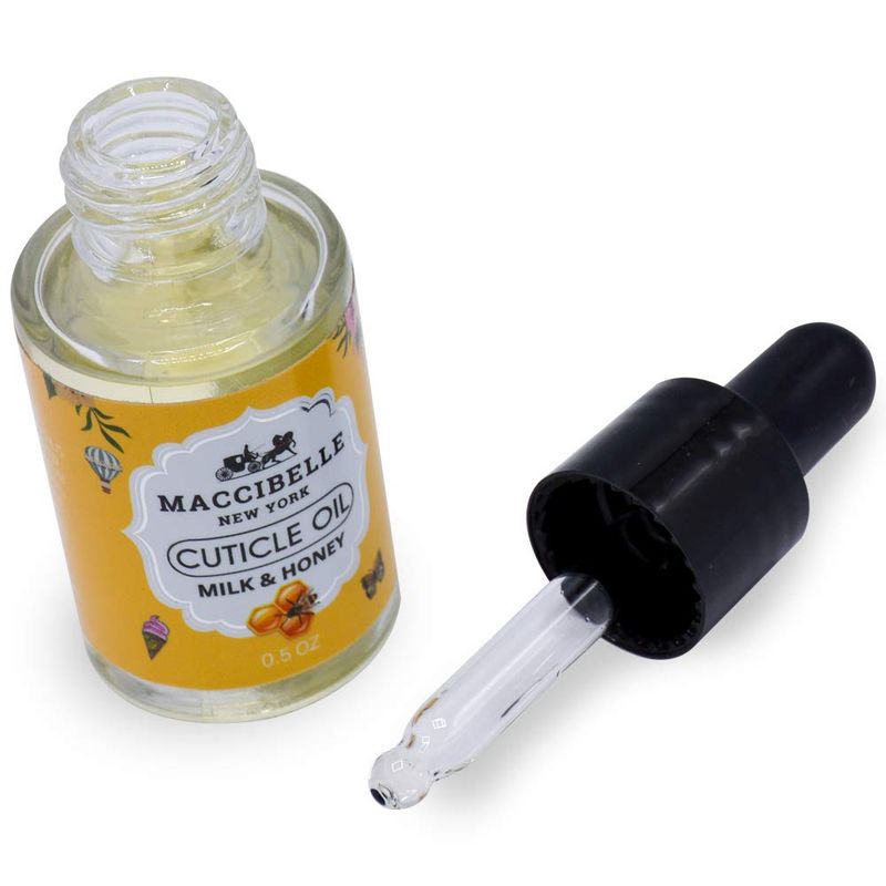 Maccibelle Cuticle Oil 0.5 oz - Heals Dry Cracked Cuticles (Milk &amp; Honey)