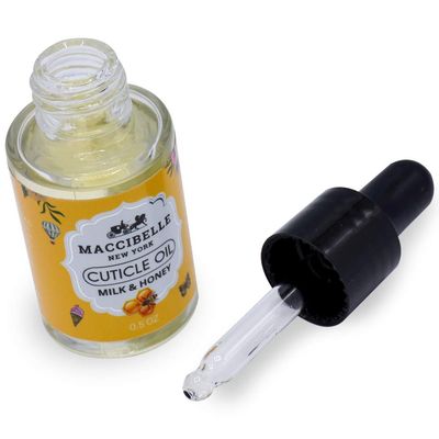Maccibelle Cuticle Oil 0.5 oz - Heals Dry Cracked Cuticles (Milk &amp; Honey)