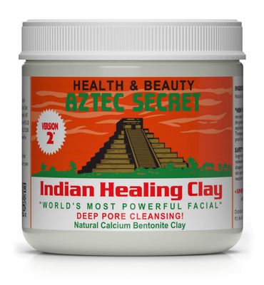 Aztec Secret- Indian Healing Clay 1 lb - Deep Pore Cleansing Facial &amp; Body Mask - The Original 100% Natural Calcium Bentonite Clay - New Version 2