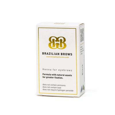 Brazilian Brows Eyebrow Henna Pack &amp; Tinting Kit - Dark Chestnut