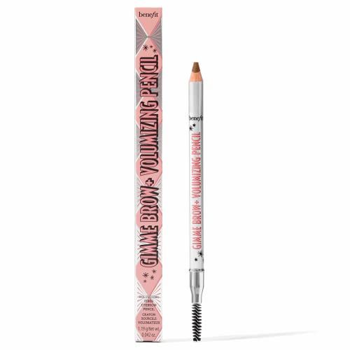 Benefit Gimme Brow Volumizing Fiber Eyebrow Pencil (3.75 Warm Medium Brown), 0.04 Ounce (Pack of 1)