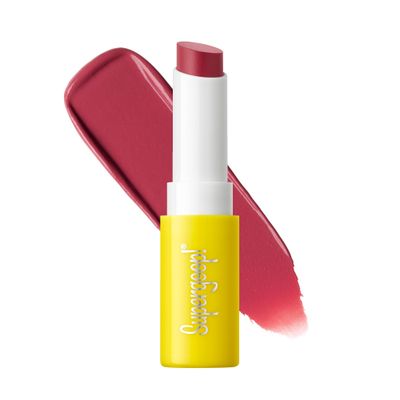 Supergoop! Lipshade 100% Mineral SPF 30 Hydrating Lipstick, Lucky Me (Rose) - Buildable, Bold Lip Color - Nourishes, Hydrates &amp; Protects Lips - Natural Peppermint Flavor