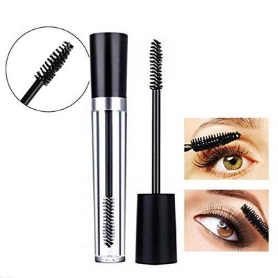 Tvoip 3Pcs 10ml Empty Mascara Tubes With Eyelash Wand, Rubber Inserts and Funnels for Castor Oil, Ideal Kit for DIY Cosmetics, Includes 3 tubes, 3 rubber inserts and 3 funnels