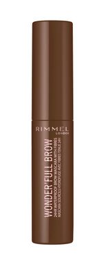 Rimmel London Wonder'Full 24HR Eyebrow Mascara, Long-Wearing, Waterproof, Smudge-Proof, 002, Medium Brown, 0.04oz