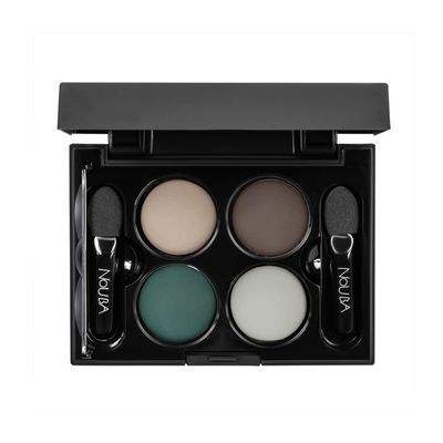 Nouba Quattro Eye Shadow Palette Set - Buildable Colorful Eye Makeup with Pigmented Matte, Velvety Shimmer Finish Rich Rainbow Color Corrector for Shading &amp; Contouring Smokey Eye (Color 641)