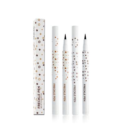 Aaiffey 2 Colors Freckle Pen Waterproof Long-lasting Quick Dry Small Spot Natural Lifelike Freckle Makeup Pen (Dark BrownLight Brown)