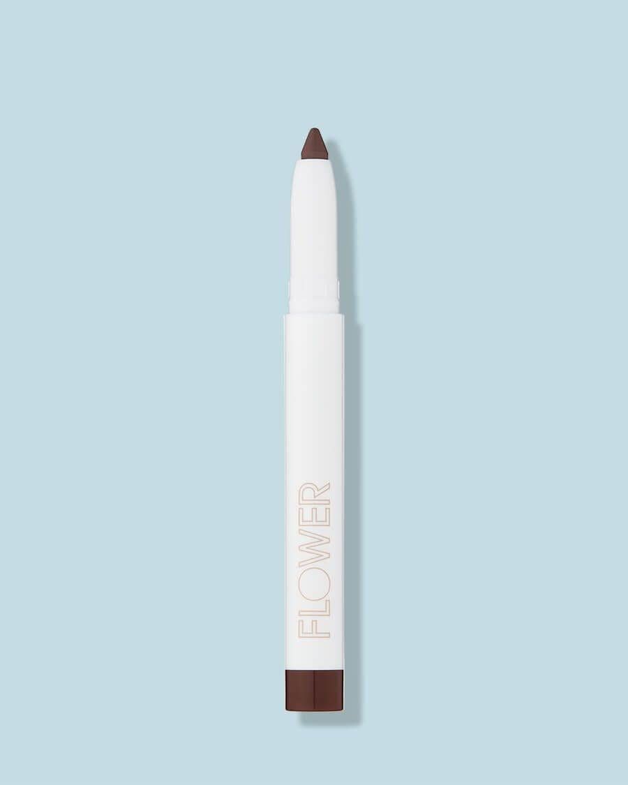 FLOWER BEAUTY By Drew Barrymore Scribble Stick Lip Liner  Eyeliner - Smooth Application  Blendable - 2-in-1 Lip  Eye Liner (Espresso)