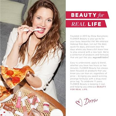 FLOWER BEAUTY By Drew Barrymore Scribble Stick Lip Liner  Eyeliner - Smooth Application  Blendable - 2-in-1 Lip  Eye Liner (Espresso)