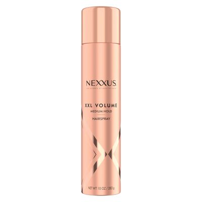 Nexxus Medium-Hold Hairspray XXL Volume for Sky-High Volume &amp; 48H Frizz Control, with StyleProtect Technology 10 oz