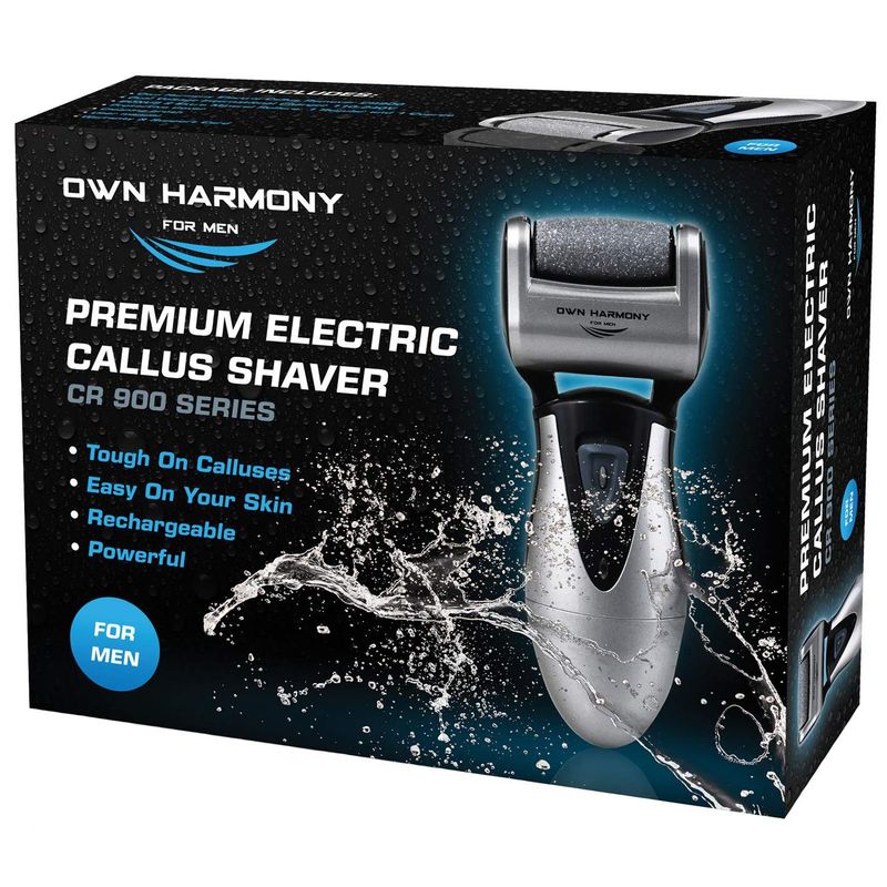 Electric Callus Remover Rechargeable Electronic Foot File CR900 by Own Harmony(Tested Most Powerful) Best Pedicure Tools w 3 Rollers Professional Pedi Feet Care Sander for Cracked Heels and Hard Skin