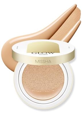 MISSHA Glow Cushion No.23 Natural Beige for Natural Skin Radiant &amp; Moisturizing Skin with Buildable Coverage