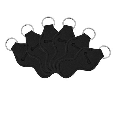 AUEAR, Lip Balm Holder Key Ring Lanyard Lipstick ChapStick Chain Holders for Group of Coworkers (10 Pack, Black)