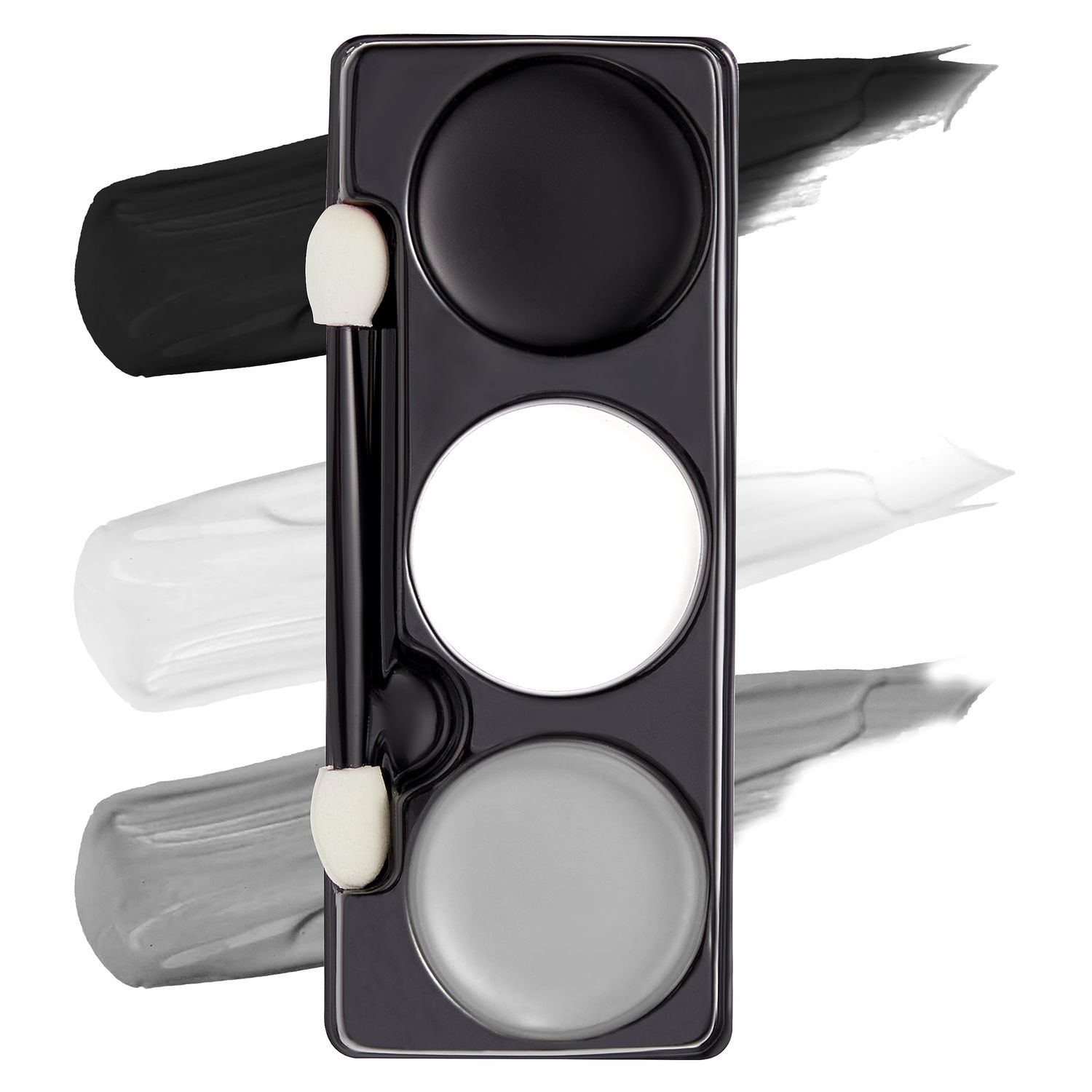 Spooktacular Creations Halloween Makeup Palette 3 Colors Skeleton Face Body Paint with Double-headed Brush for Adult and Kids Cosplay SFX Makeup Cosplay Dress Up (7 Oz, Black White Gray )
