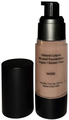Mom&#39;s Secret 100% Natural Foundation, Organic, Vegan, Aloe Based, Natural Sun Protection, Gluten Free, Cruelty Free, Made in the USA, 1FL Oz. (Nude)